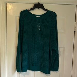 Women's J Jill Teal Sweater large nwt
